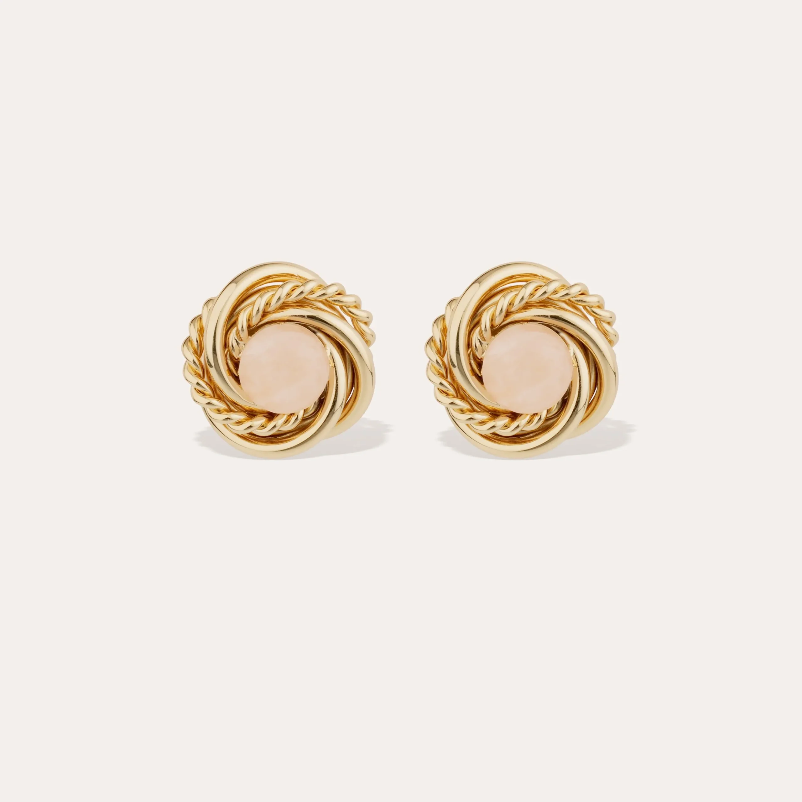 Boucles d'oreilles Atika - Quartz Rose