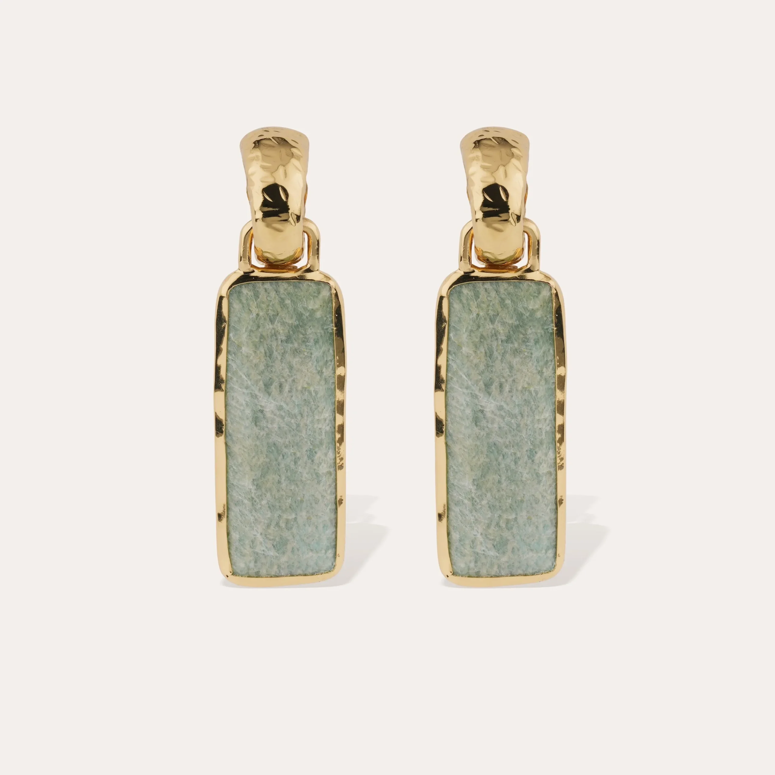 Boucles d'oreilles Aura grand modèle - Amazonite