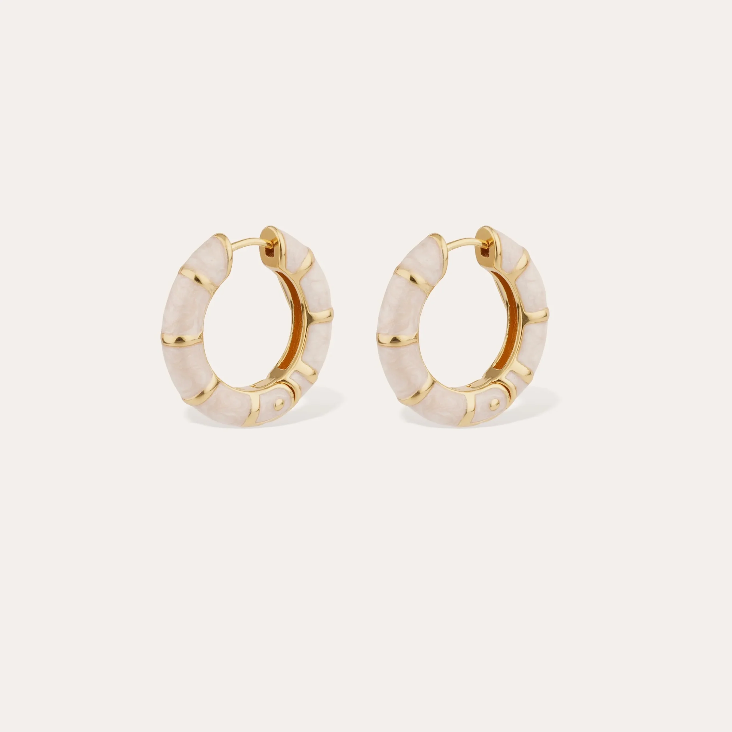 Boucles d'oreilles Bambou mini émail