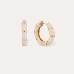 Boucles d'oreilles Bambou mini émail