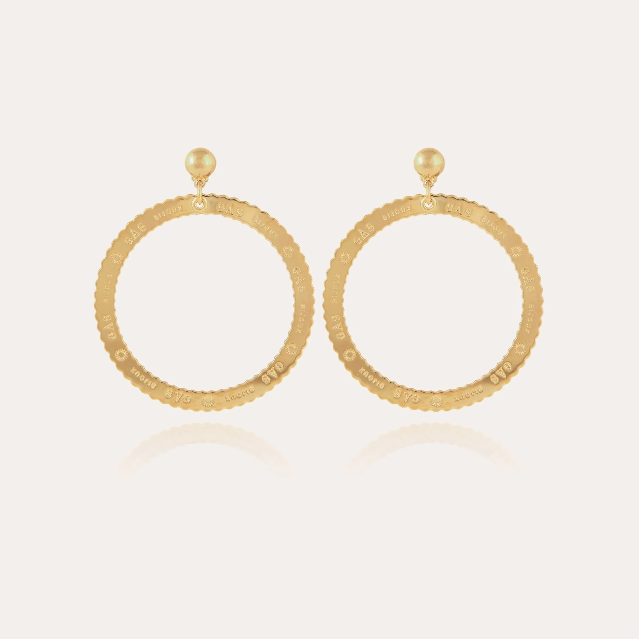 Boucles d'oreilles Bolduc petit modèle