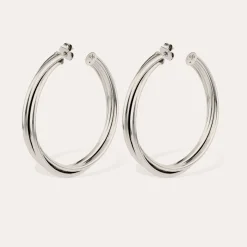 Boucles d'oreilles créoles Atik grand modèle