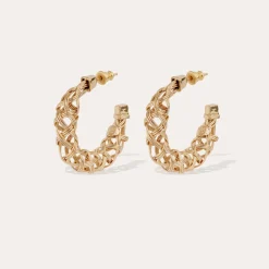 Boucles d'oreilles créoles Fileo petit modèle