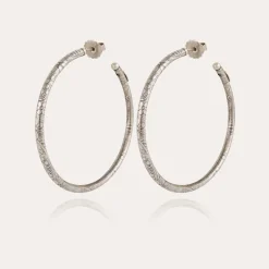 Boucles d'oreilles créoles Maori grand modèle