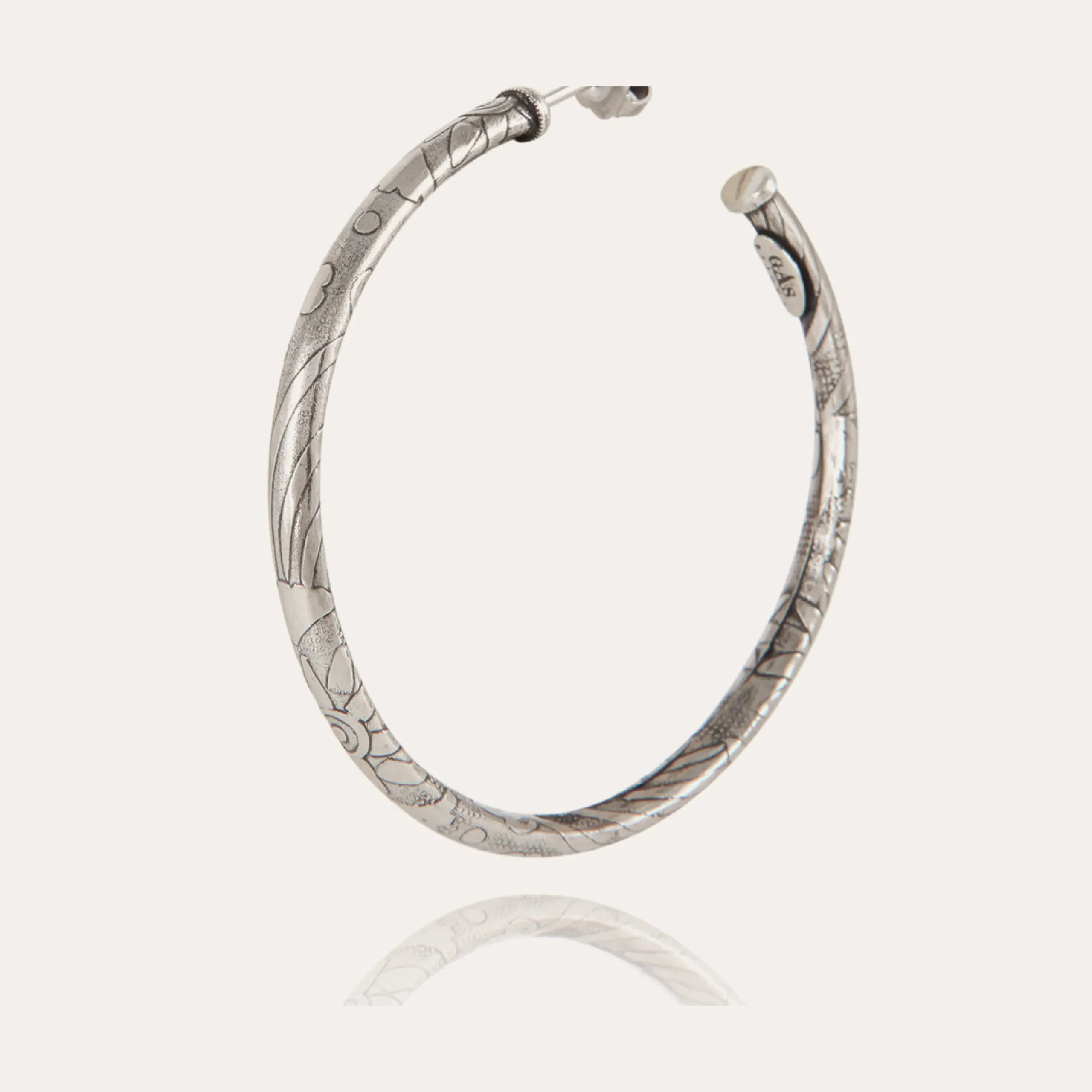 Boucles d'oreilles créoles Maori petit modèle