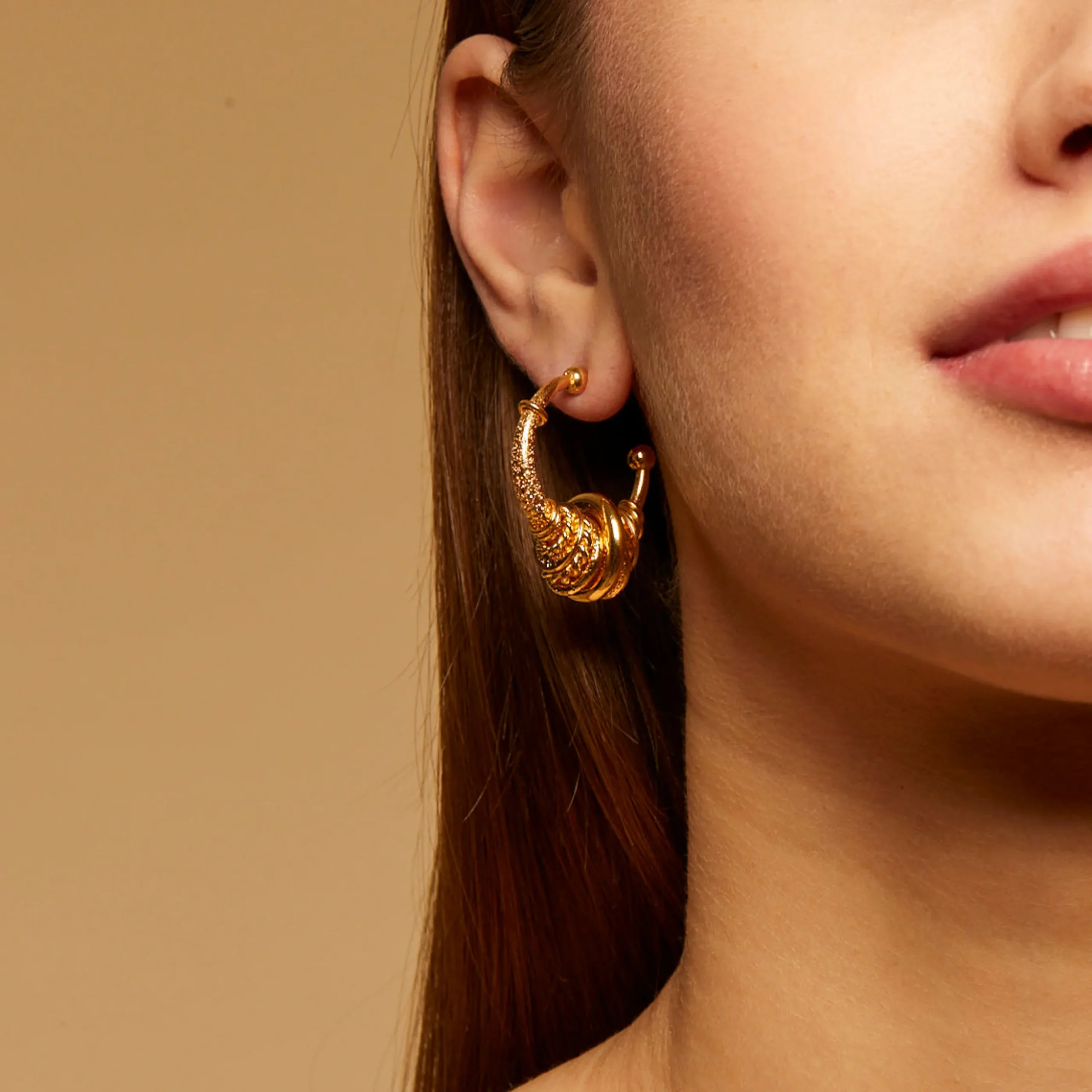 Boucles d'oreilles créoles Maranzana petit modèle