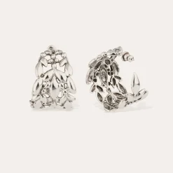 Boucles d'oreilles créoles Olea petit modèle
