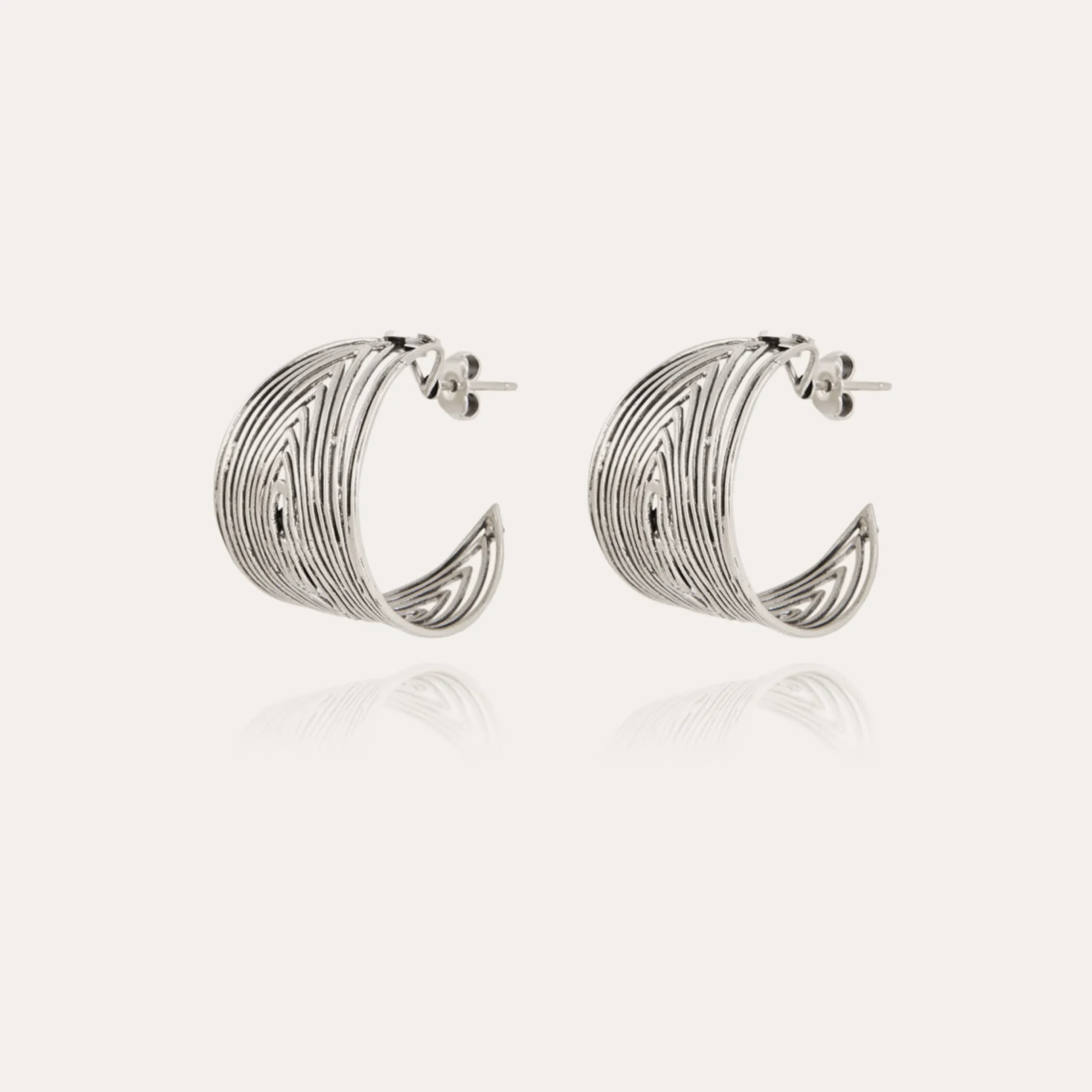 Boucles d'oreilles créoles Wave