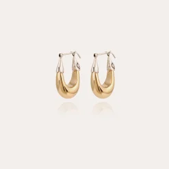 Boucles d'oreilles Écume petit modèle bicolore