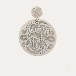 Boucles d'oreilles Diva strass grand modèle