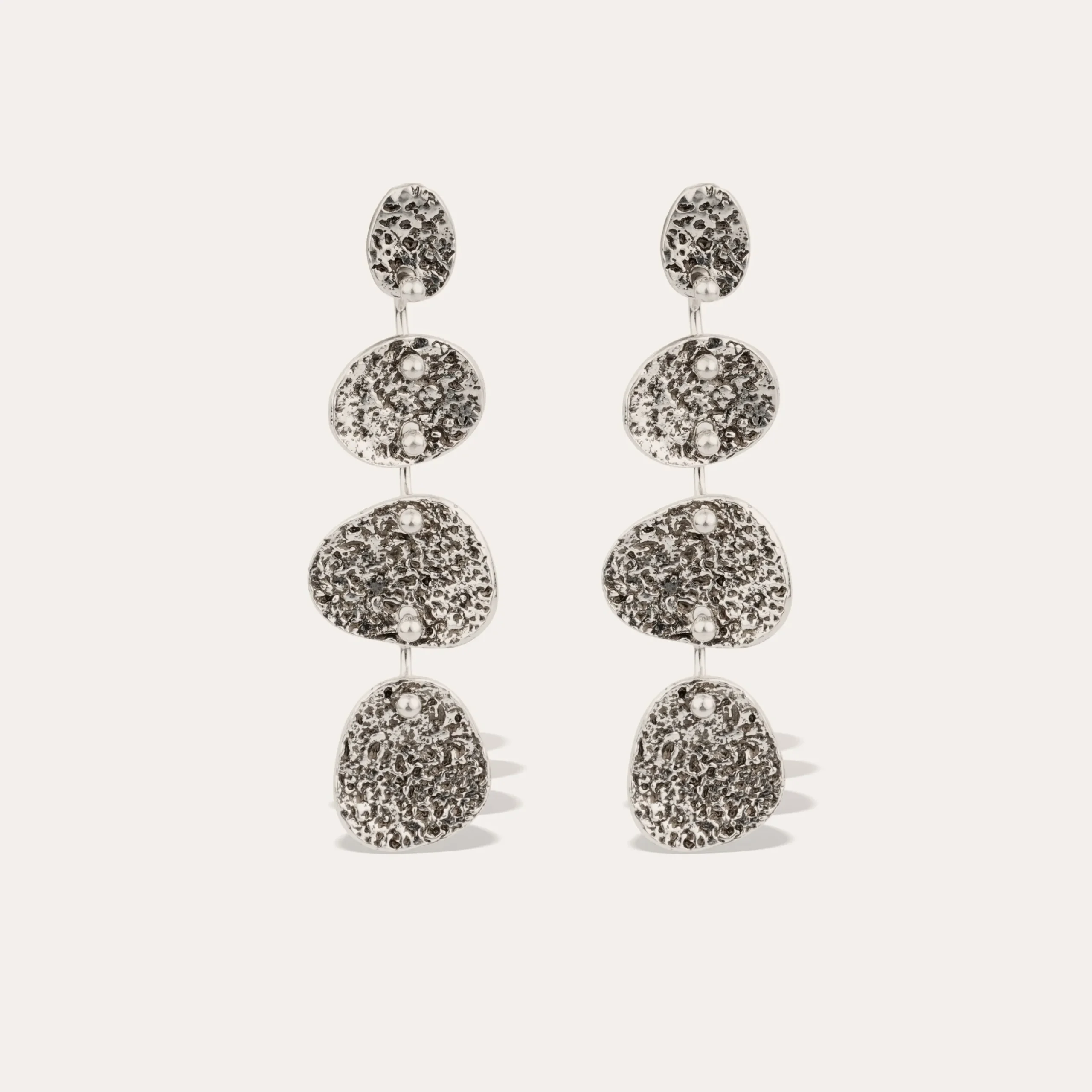 Boucles d'oreilles Eclipse 4 rangs