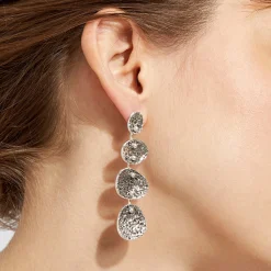 Boucles d'oreilles Eclipse 4 rangs