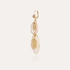 Boucles d'oreilles Idylle petit modèle - Nacre blanche