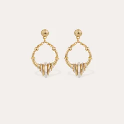 Boucles d'oreilles Maranzana mini bicolore