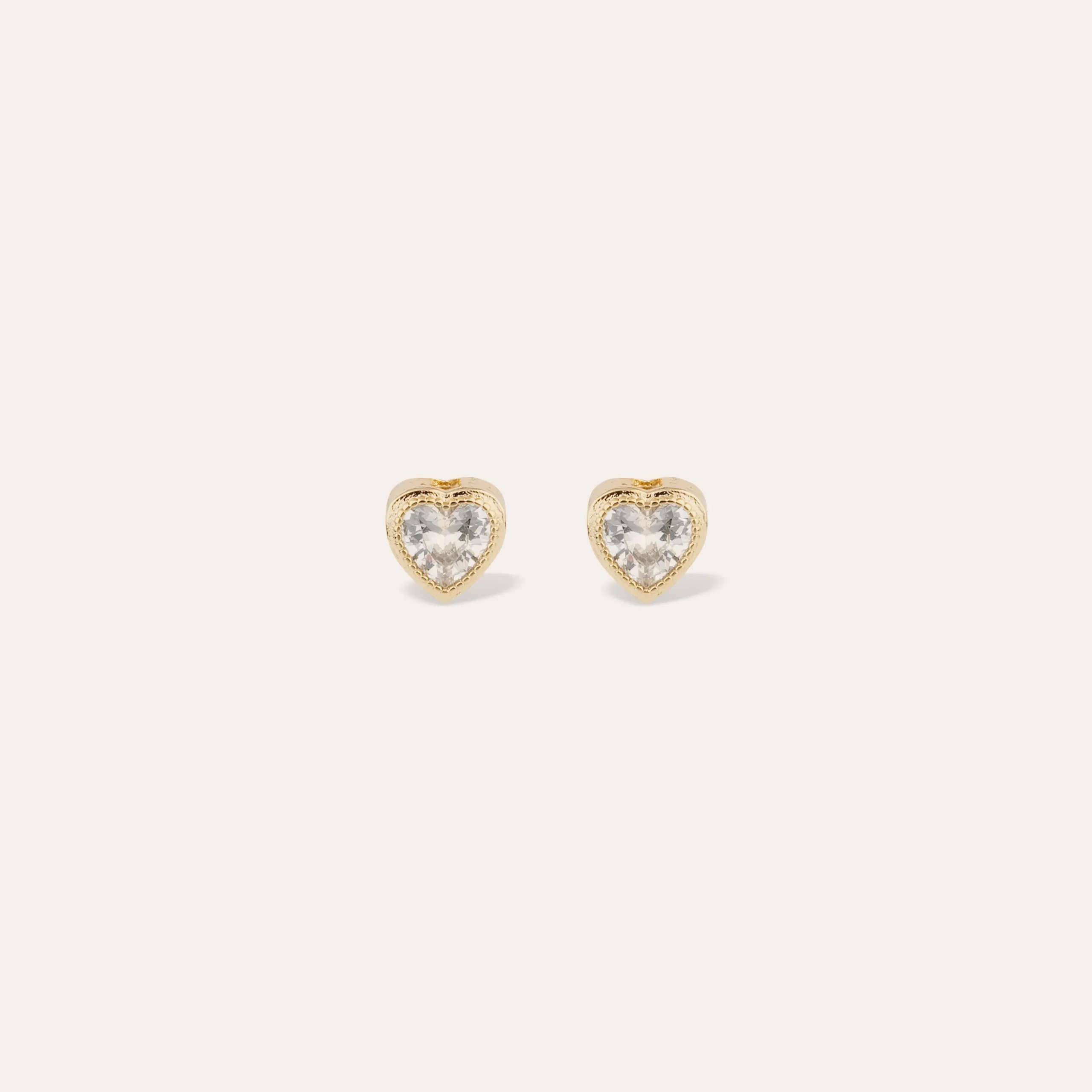 Boucles d'oreilles puce Amore strass