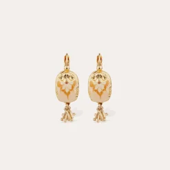 Boucles d'oreilles Scaramouche émail