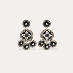 Boucles d'oreilles Sequin deux rangs