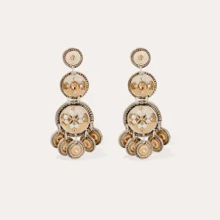 Boucles d'oreilles Sequin trois rangs