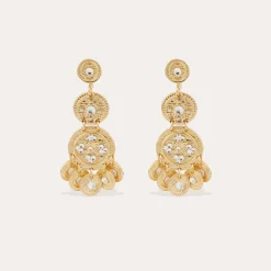Boucles d'oreilles Sequin trois rangs