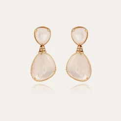 Boucles d'oreilles Silia - Nacre blanche
