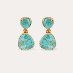 Boucles d'oreilles Silia - Turquoise