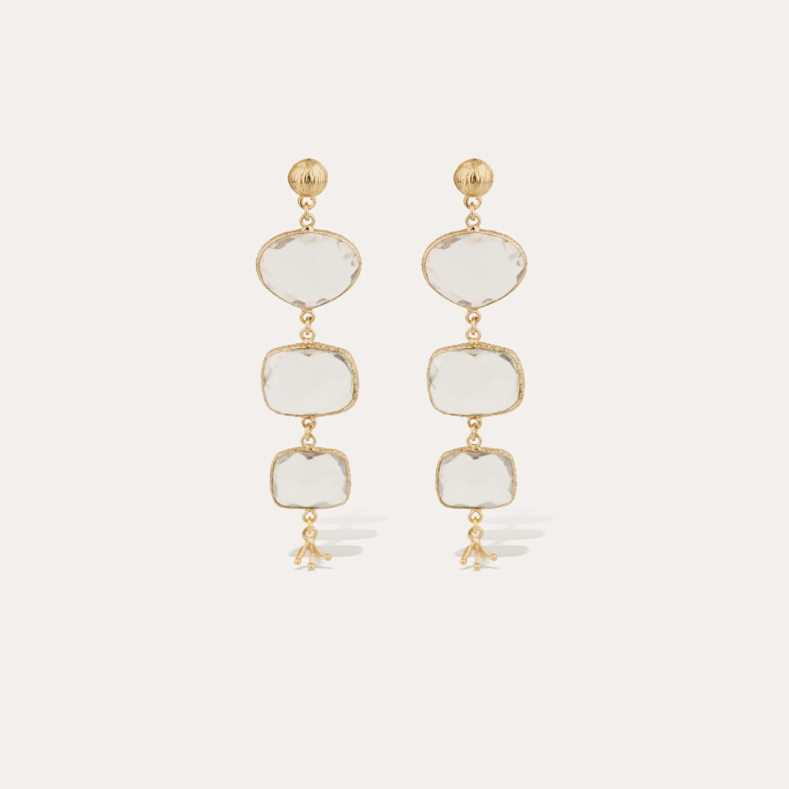 Boucles d'oreilles Silène - Cristal