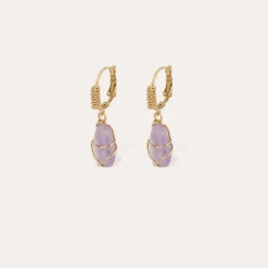 Boucles d'oreilles Tao Rainbow - Améthyste