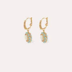 Boucles d'oreilles Tao Splash - Nacre blanche