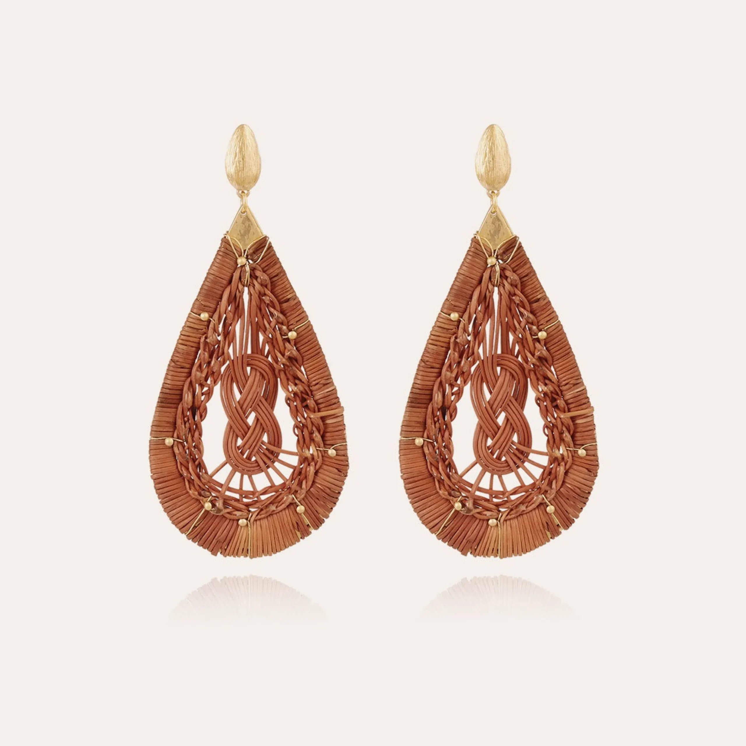 Boucles d'oreilles Tojo grand modèles - Osier