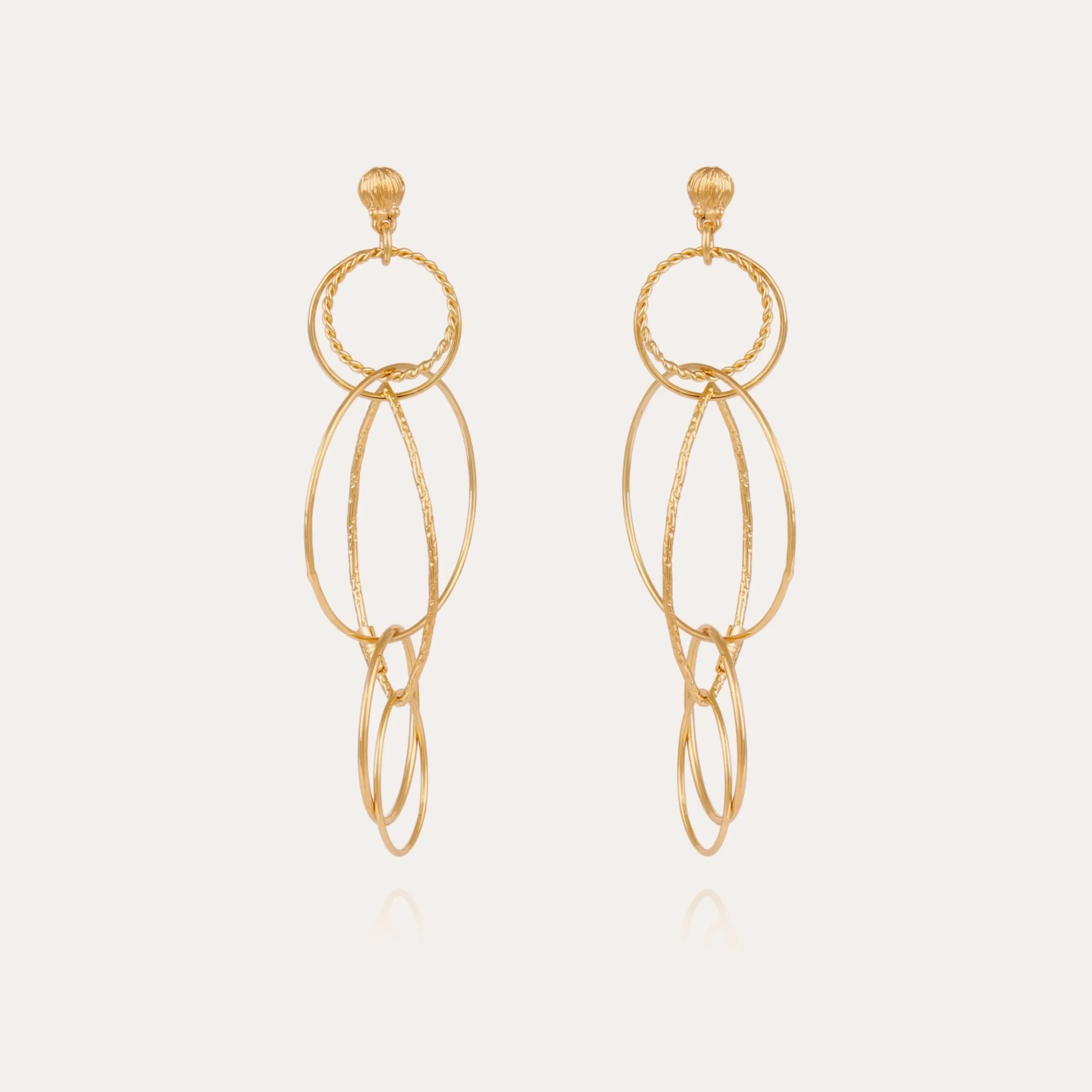 Boucles d'oreilles Torsade Multi petit modèle
