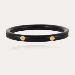 Bracelet Caftan acétate - Noir