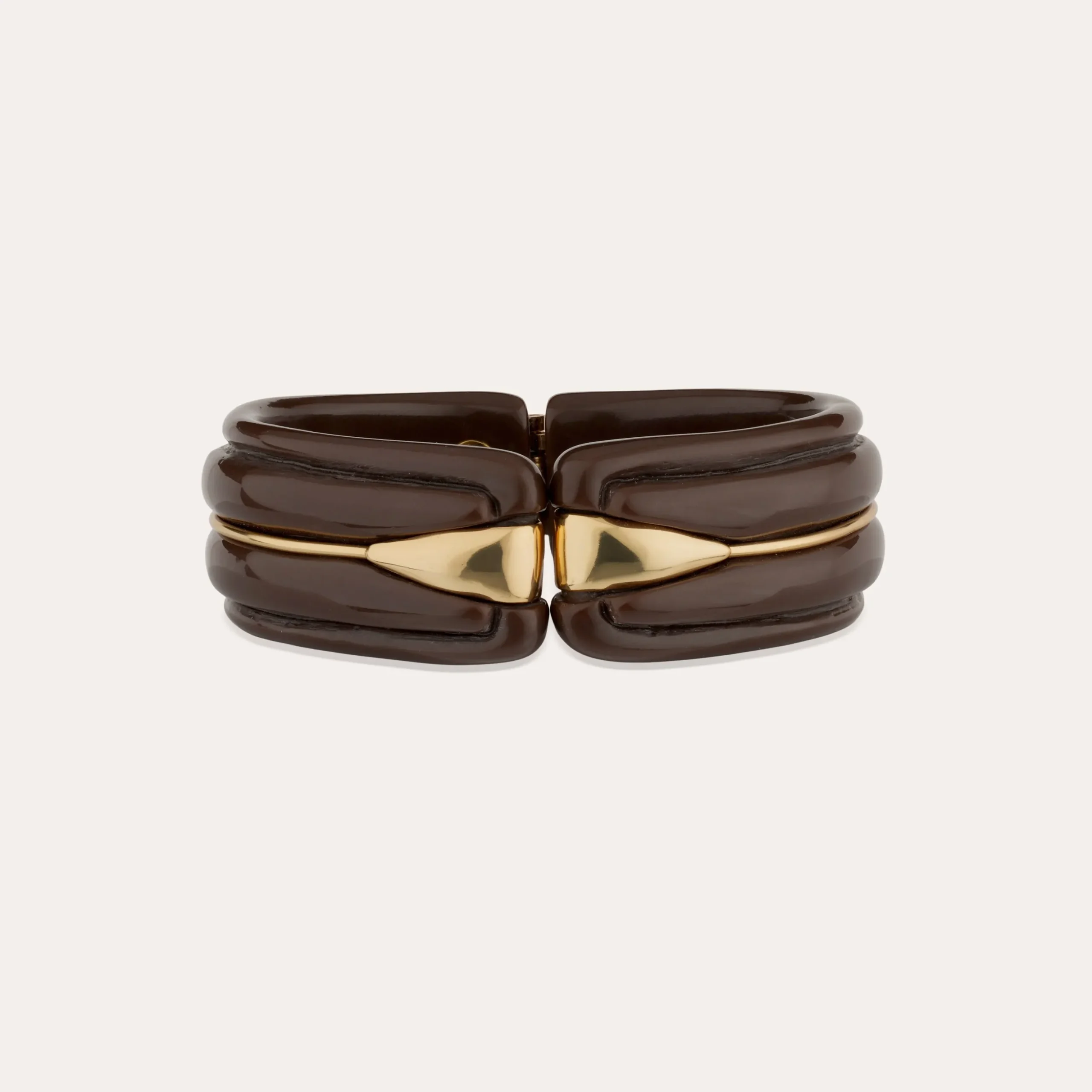 Bracelet Ecume acetate - Marron