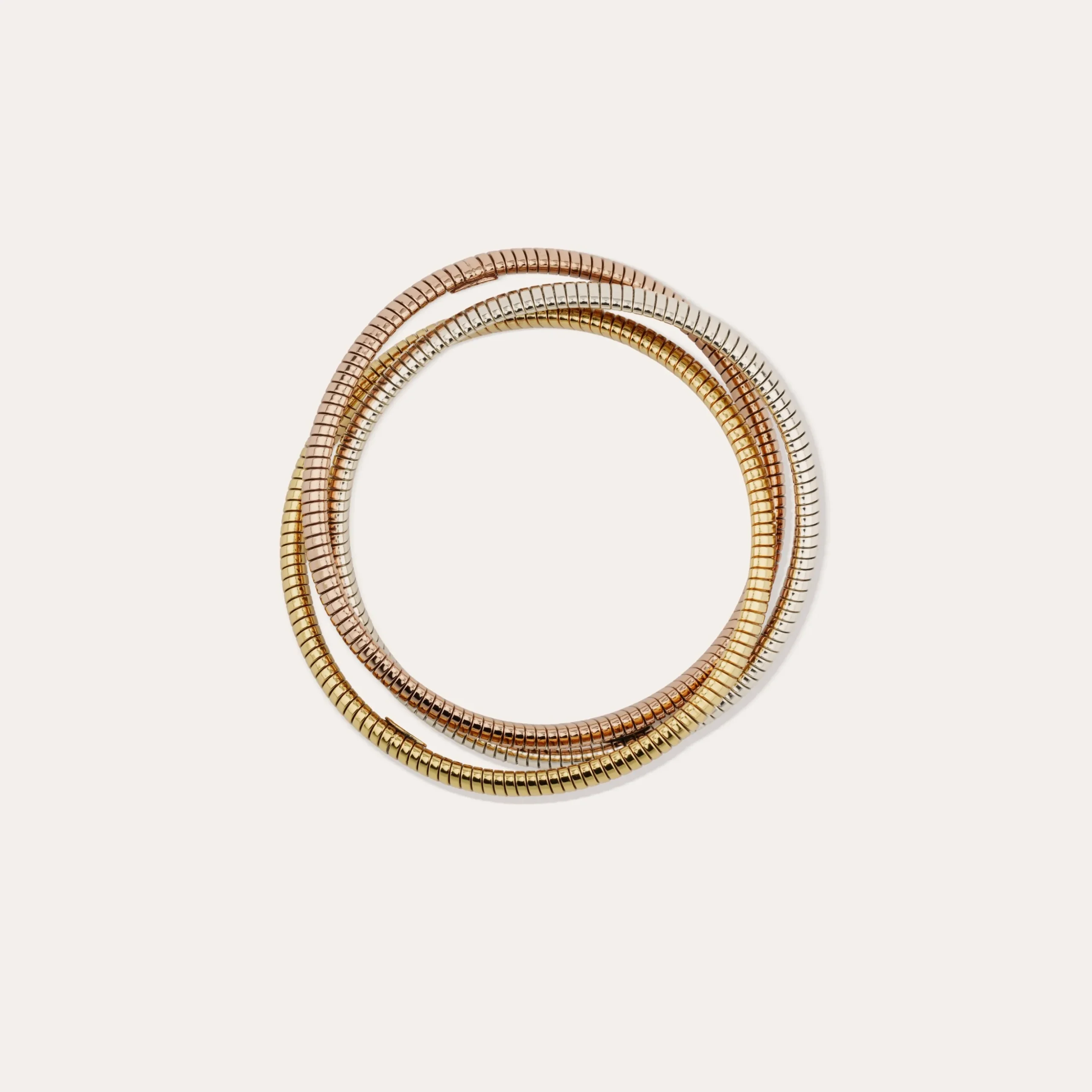 Bracelet Infinity trois rangs petit modèle bicolore