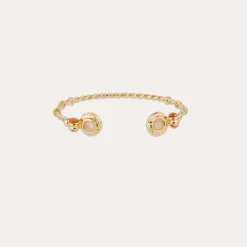 Bracelet jonc Amarante torsade mini - Quartz rose