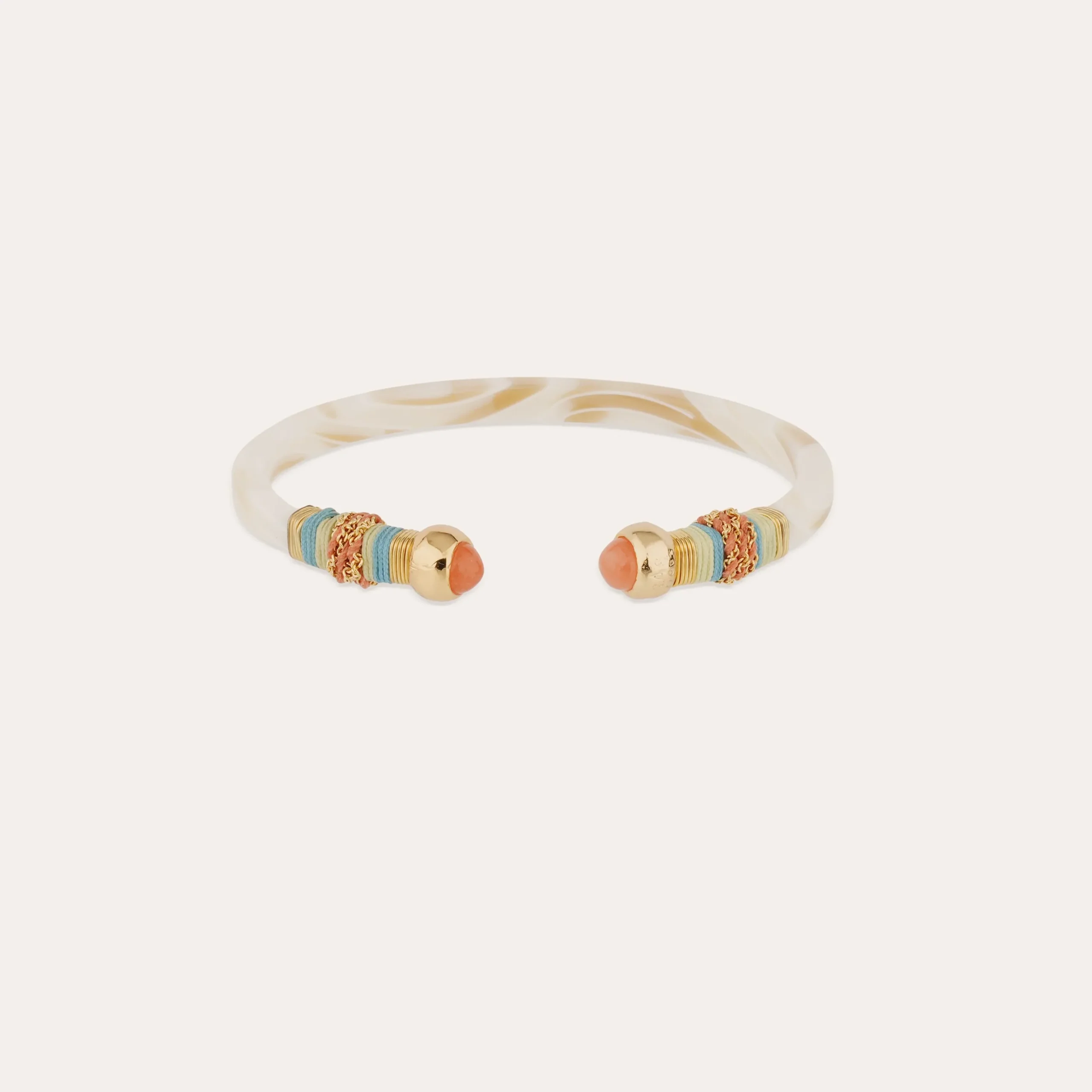 Bracelet Sari acétate - Ivoire
