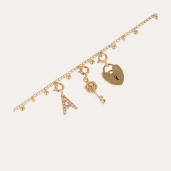 Charms pendentif lettre D strass