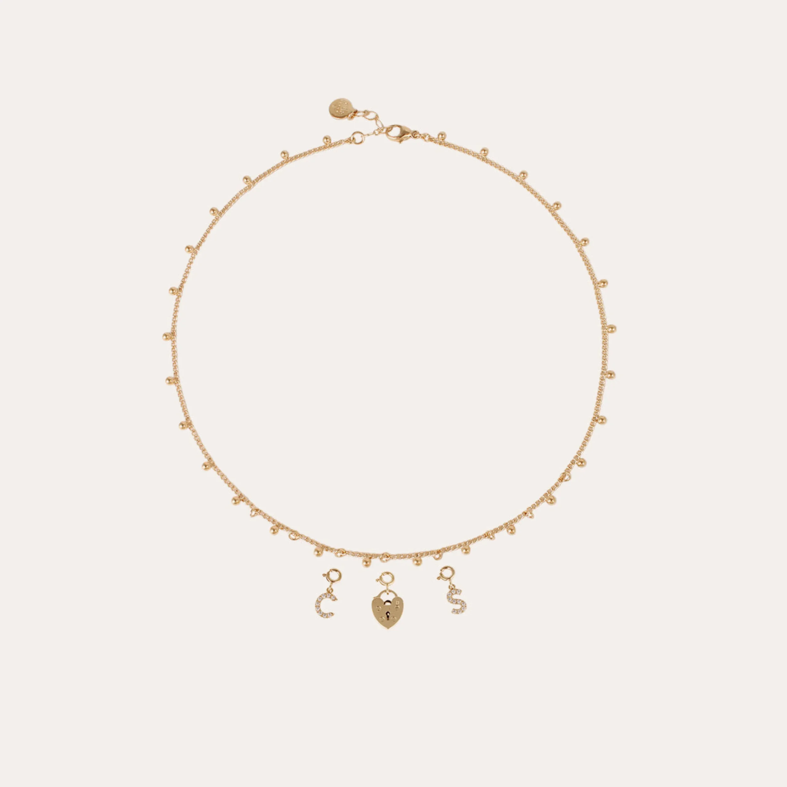Charms pendentif lettre S strass