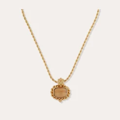 Collier Amarante - Bois