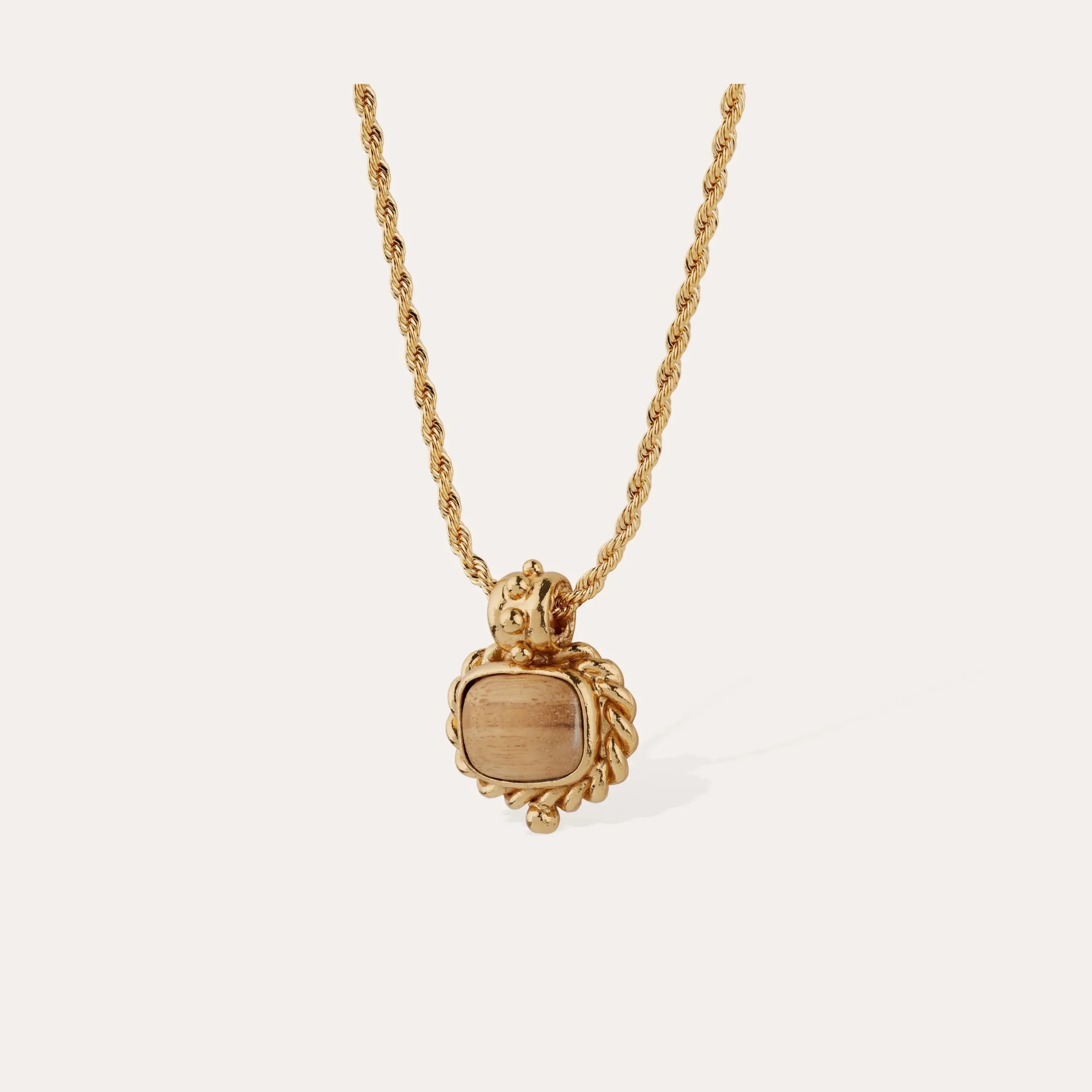 Collier Amarante - Bois