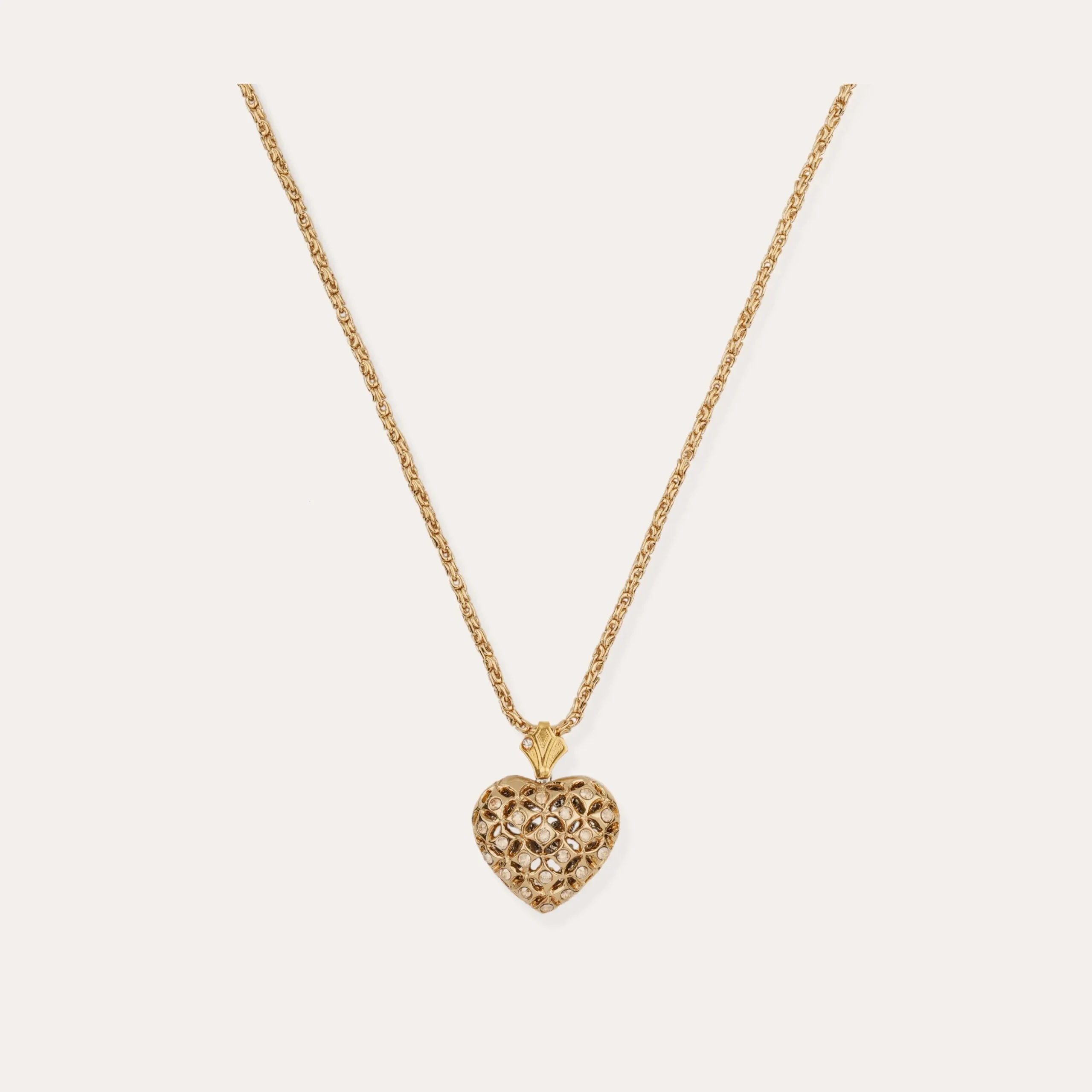 Collier Coracao petit modèle bicolore