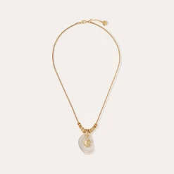 Collier Galet - Cristal de roche