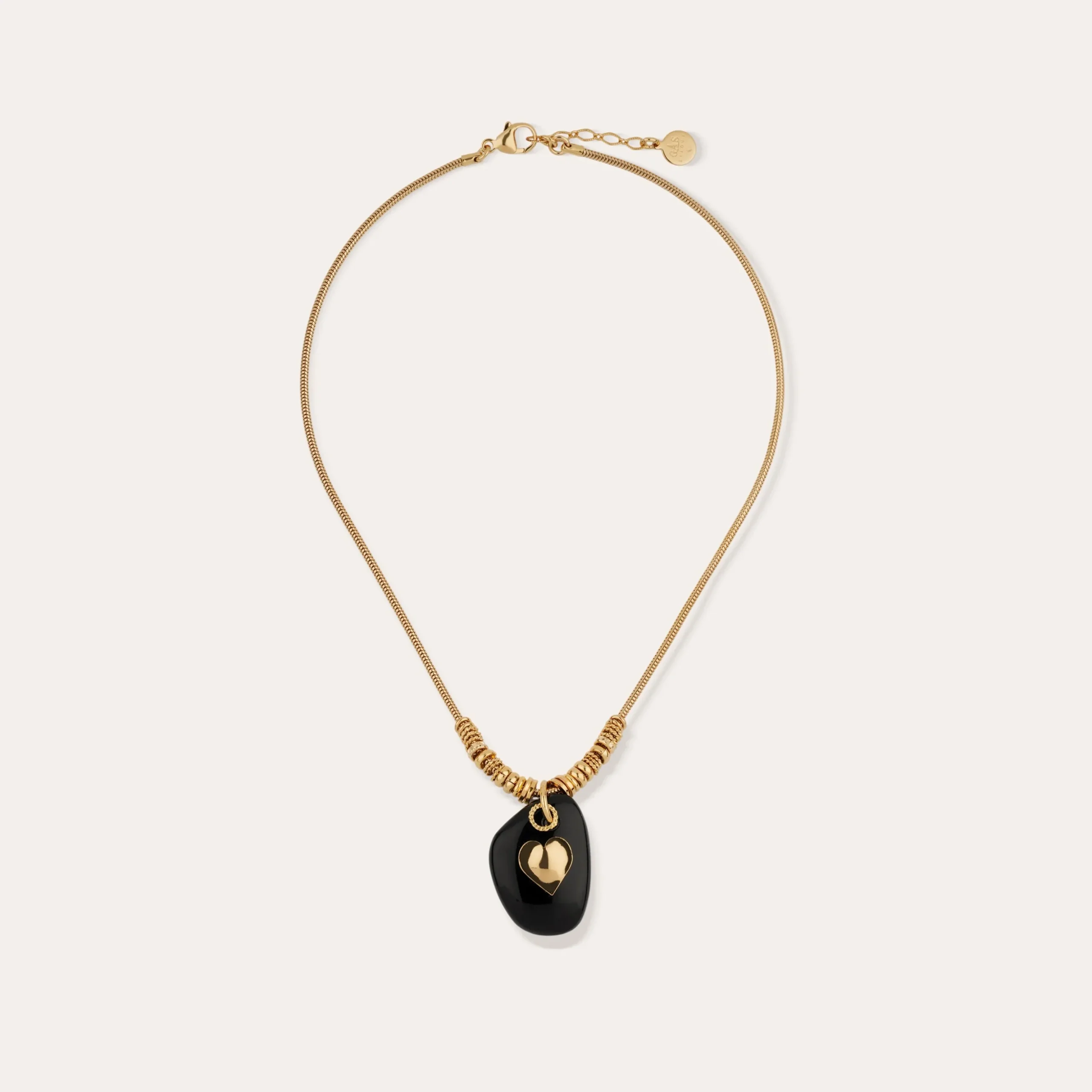 Collier Galet - Onyx Noir