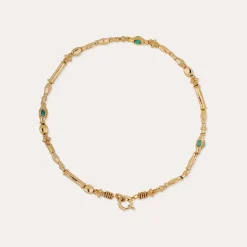 Collier Kali cabochons - Turquoise