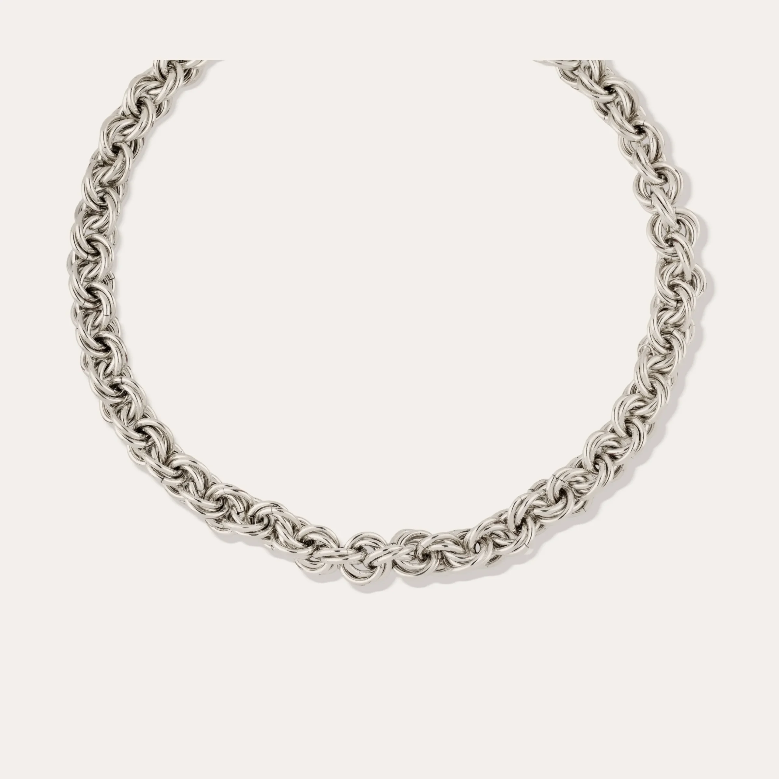 Collier Maille rond entrecroisé