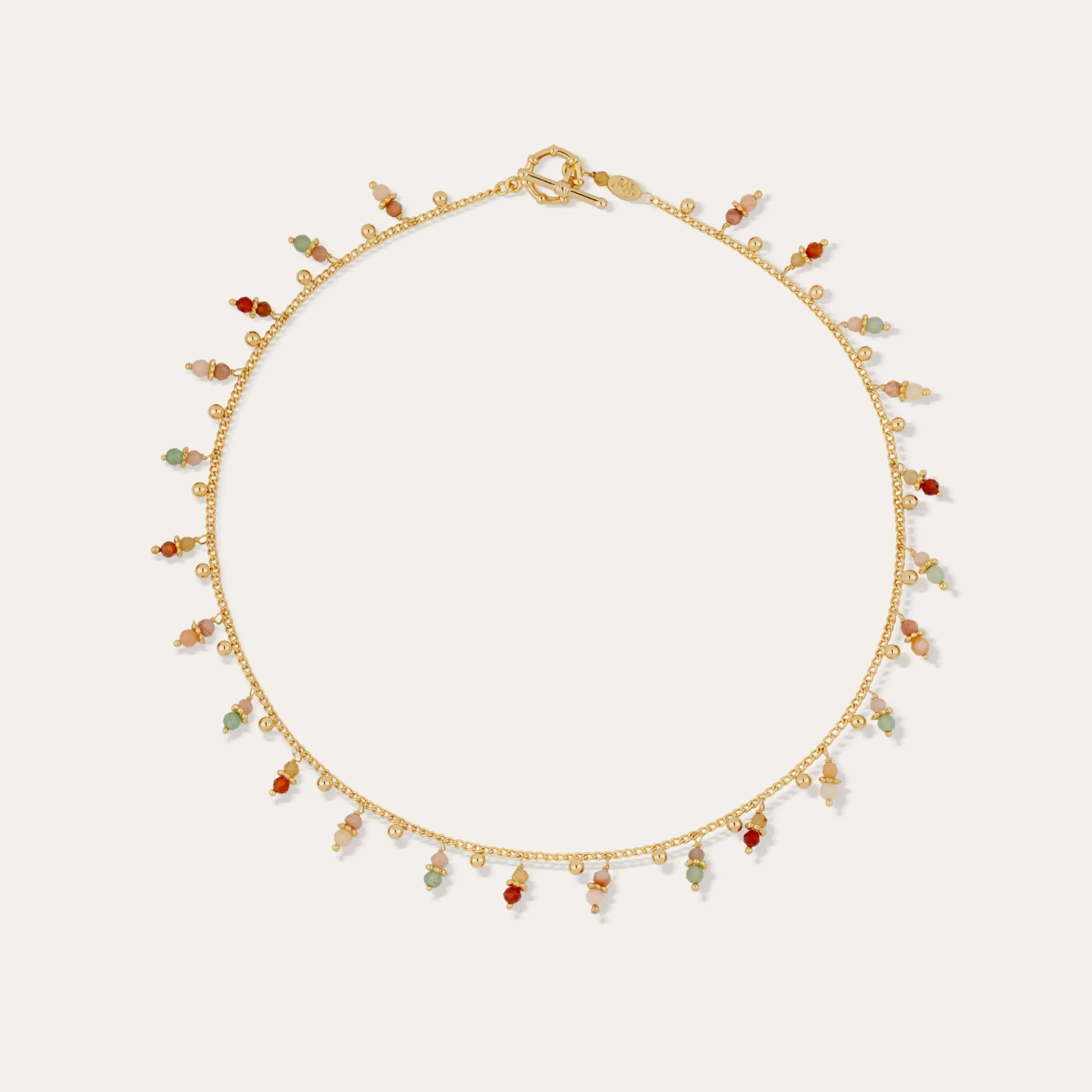 Collier Tangerine - Quartz Vert & Quartz rose