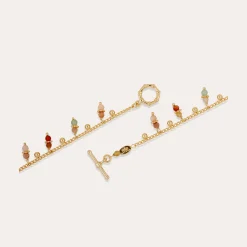 Collier Tangerine - Quartz Vert & Quartz rose