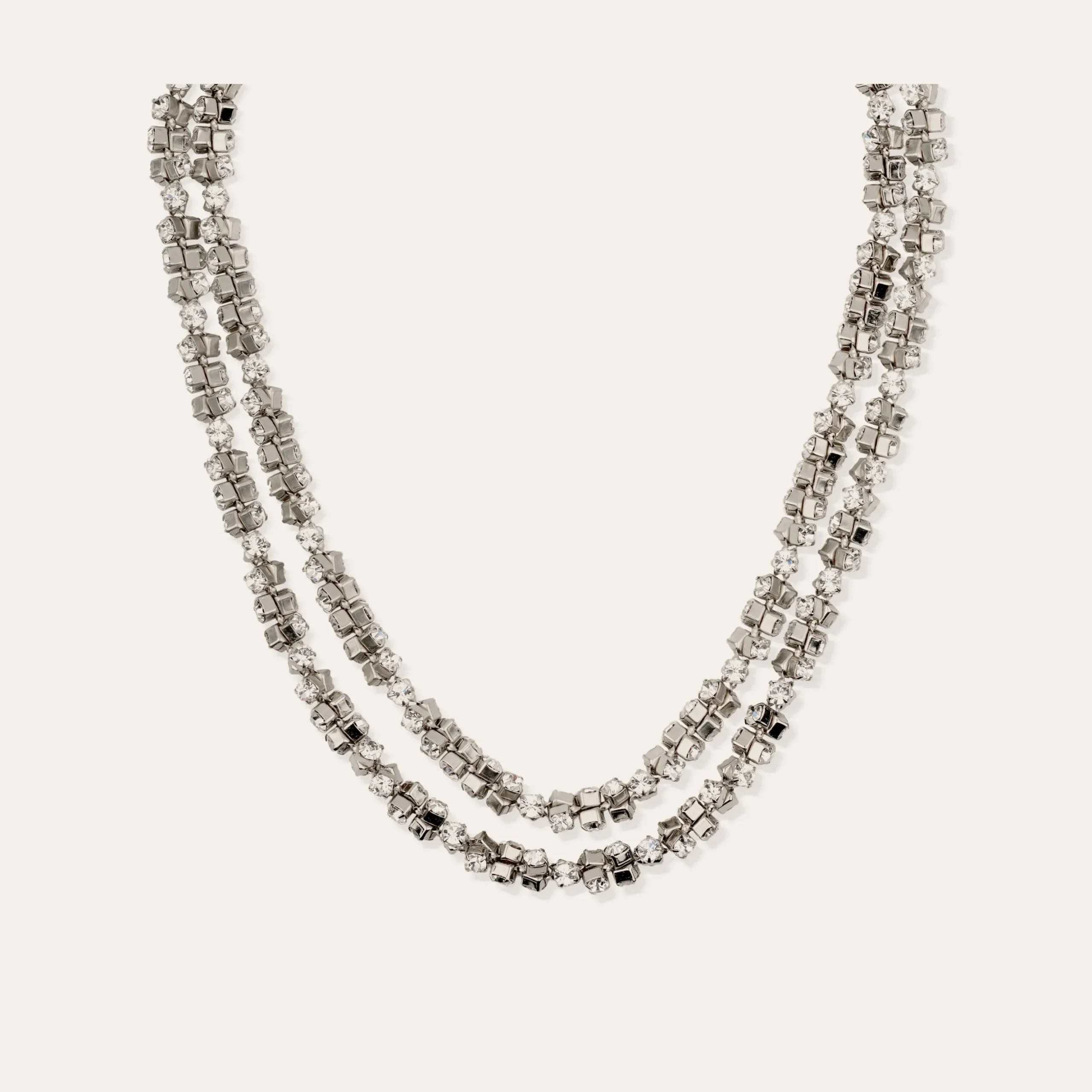 Collier Trevise finition rhodium