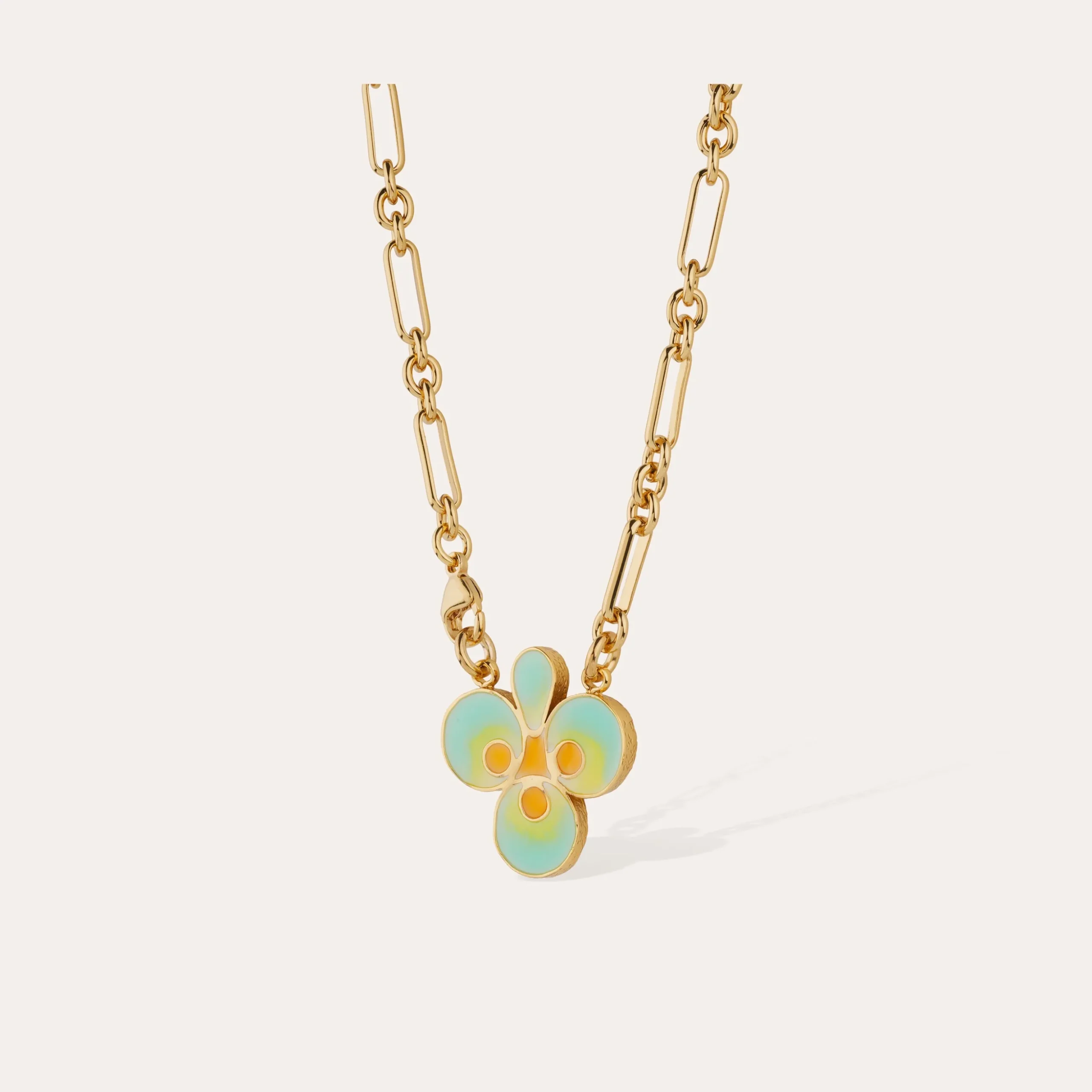 Collier Trèfle émail