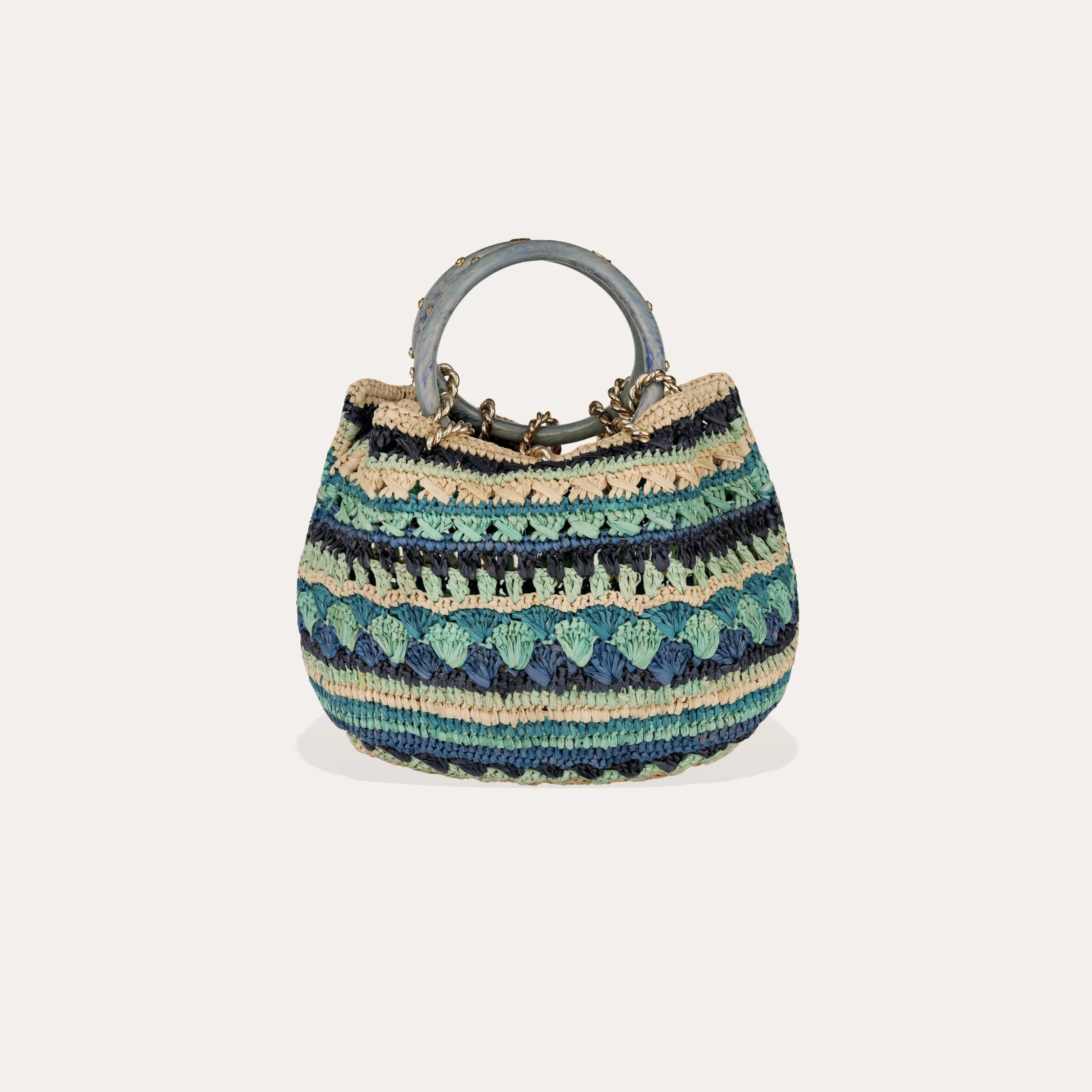 Sac Bourse Picot raphia