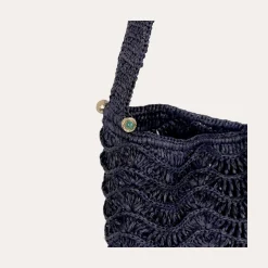 Sac seau Les Palmiers raphia